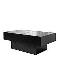 Streamdale Furniture Coffee Table Sliding Top Hidden Storage Extendable