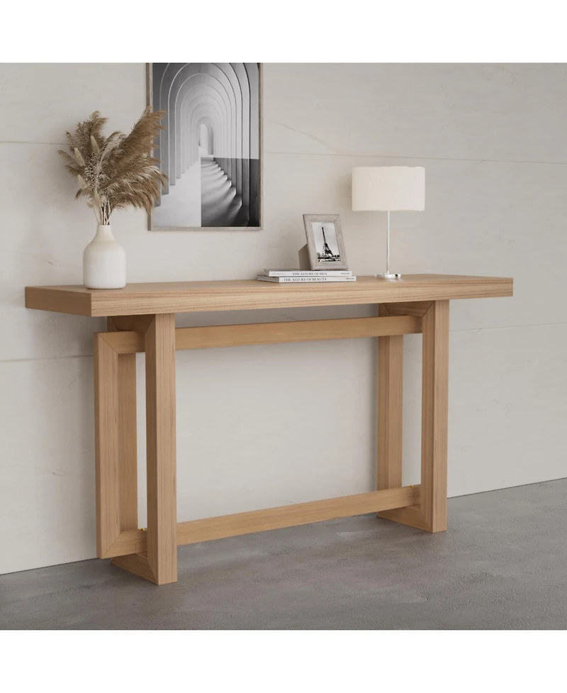 Streamdale Furniture Mdf Console Table - Narrow Entryway/Hallway - Oak