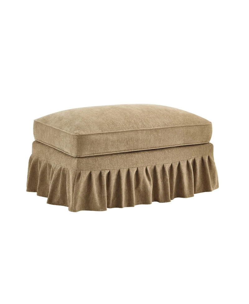 Streamdale Furniture Ottoman Chenille -Light Coffee