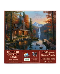 SunsOut Cabin by Crystal Lake 1000 piece Jigsaw Puzzle for Adults