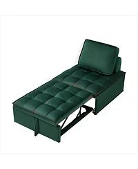 Streamdale Furniture Sleeper Sofa Bed with Adjustable Backrest (Green
