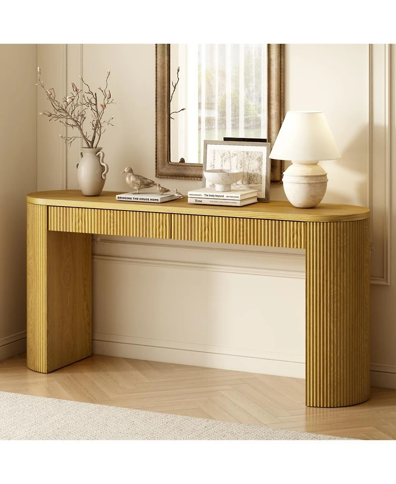 Streamdale Furniture Pine Veneer Console Table