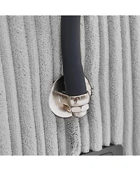 Streamdale Furniture Modern Sofa Couch w/ Ottoman Usb Cup Holders