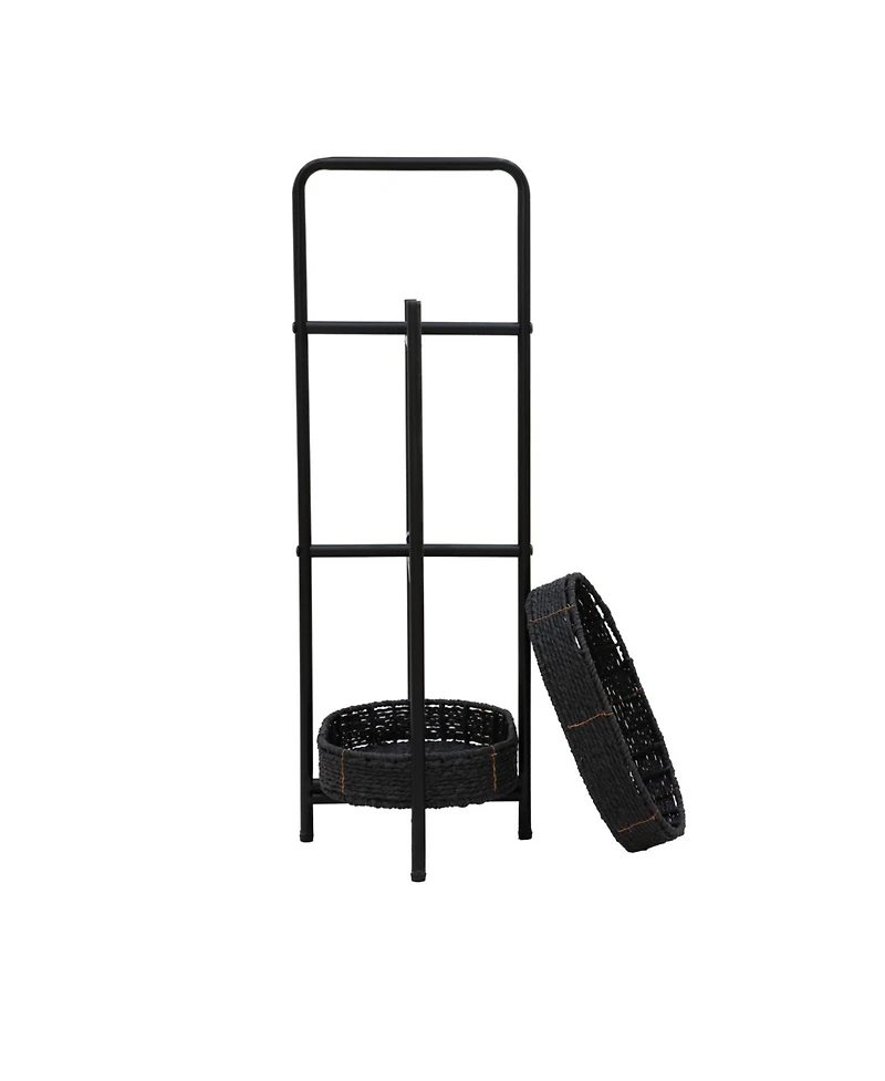 Streamdale Furniture Handwoven 3-Tier Oval Side Table