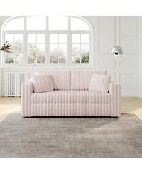 Streamdale Furniture 75.6" Light Pink Modular Sofa - Modern Plush & Comfortable