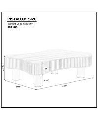 Streamdale Furniture Modern Wooden Drum Coffee Table