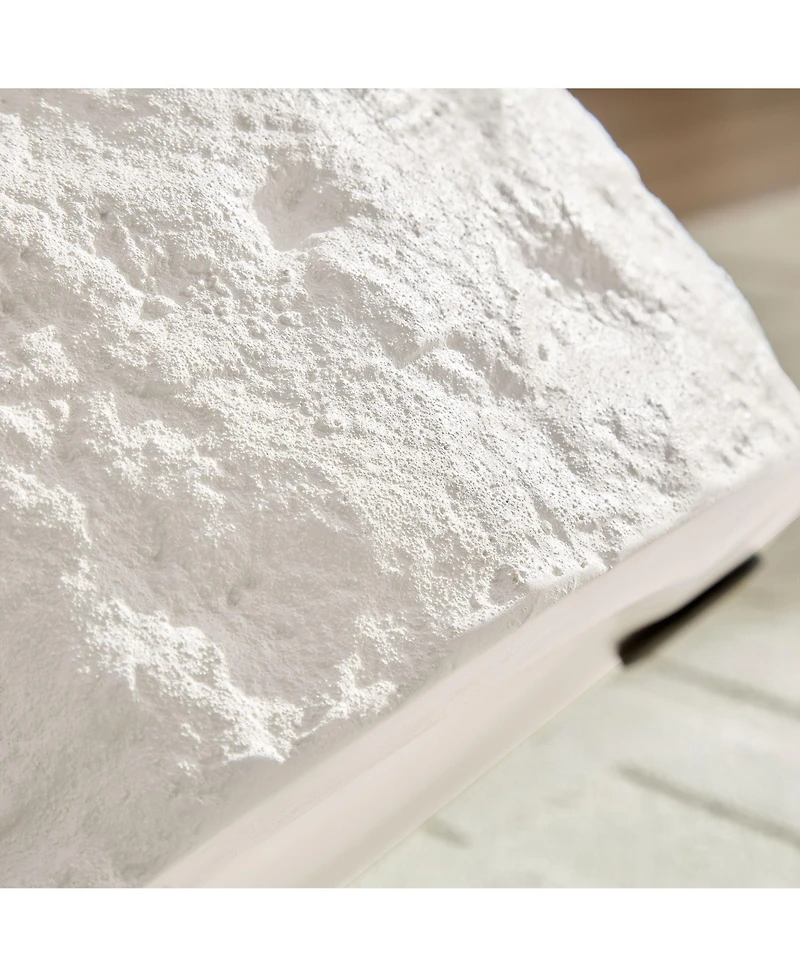 Streamdale Furniture Round Beige Fiberglass Side Table