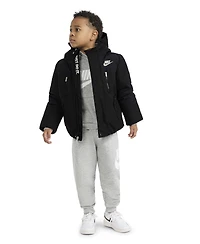Nike Little Boys Outdoor Woven Hooded Colorblocked Jacket