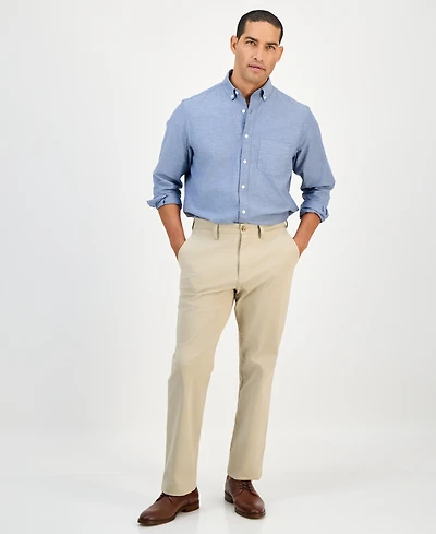 Club Room Men's Four-Way Stretch Pants, Created for Macy's