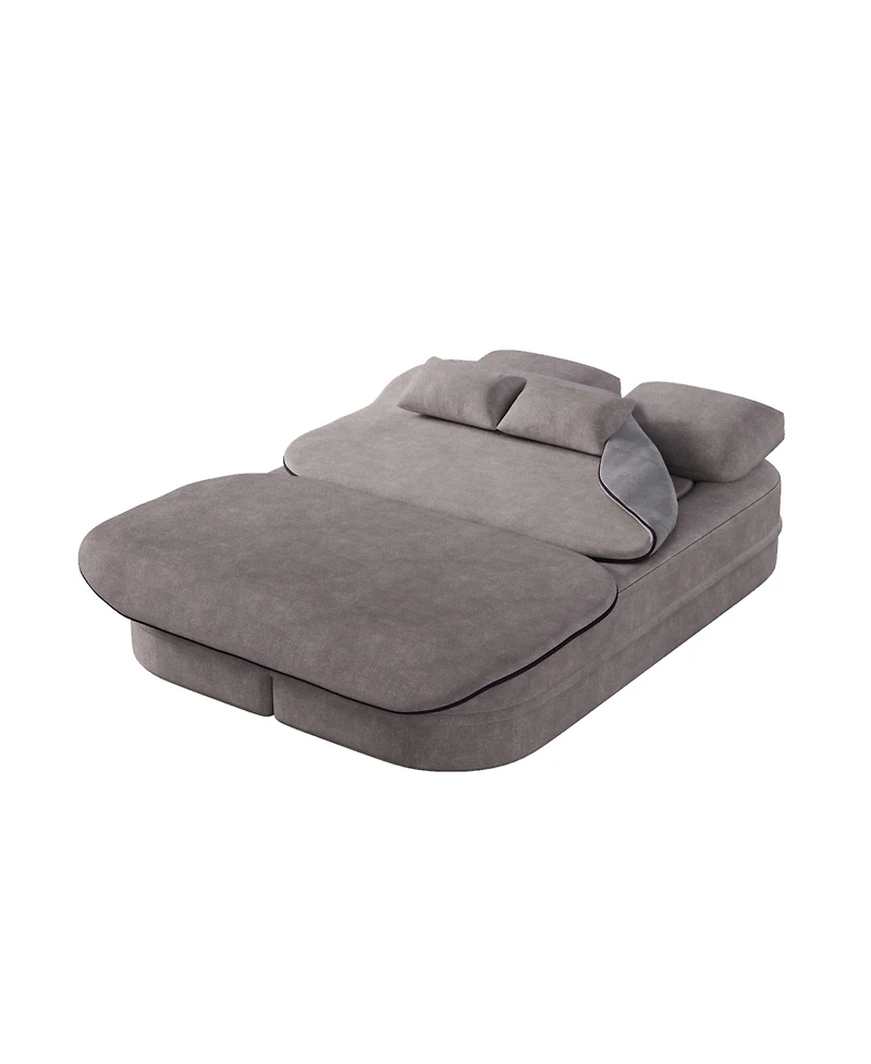 Streamdale Furniture 75" Foldable Sofa Bed with Blanket