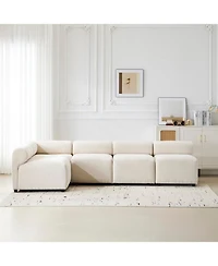 Streamdale Furniture Evelyn 109" 5-Piece L-Shaped Modular Sectional Sofa