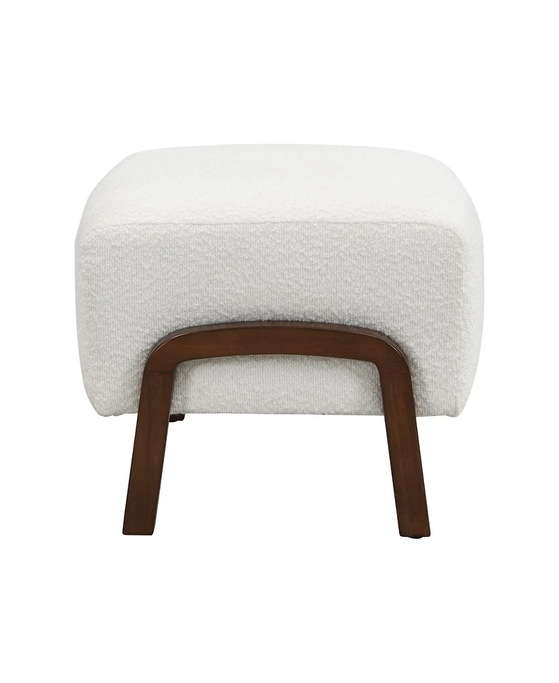 Streamdale Furniture Upholstered Ottoman, Wooden Legs