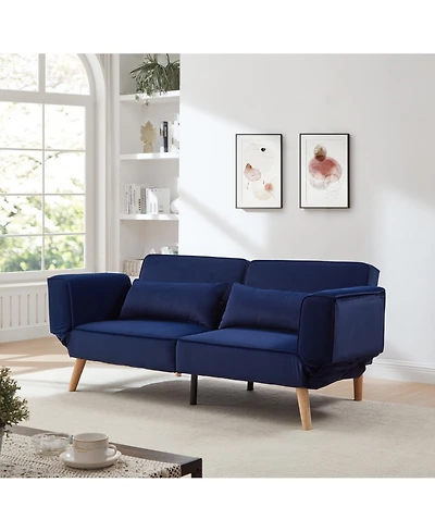 Streamdale Furniture 72.8" Futon Sofa Bed, Adjustable Recliner