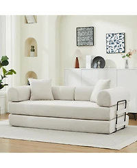 Streamdale Furniture Folding Sofa Bed 78.5" Convertible Couch with Pillows
