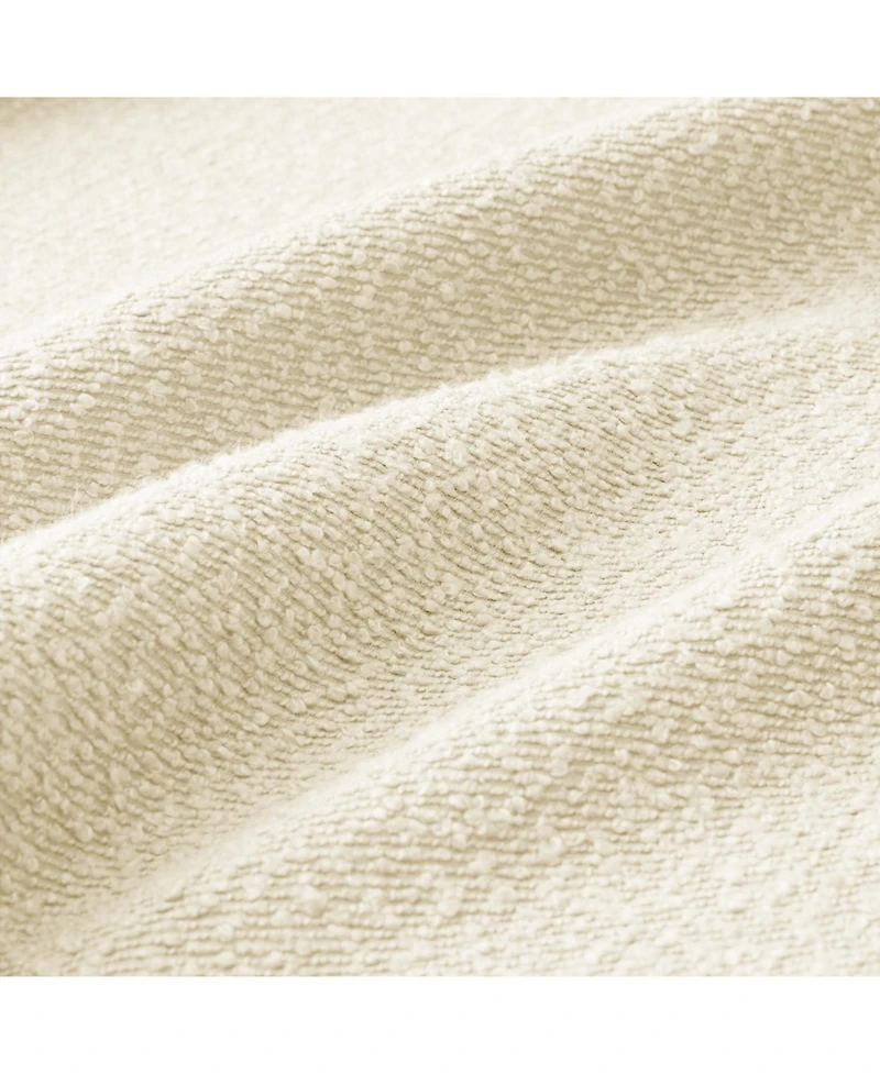 Streamdale Furniture 2-Seater Beige Boucle Shell Armrests Loveseat