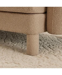 Streamdale Furniture Boucle -Seater Sofa, Shell Armrests