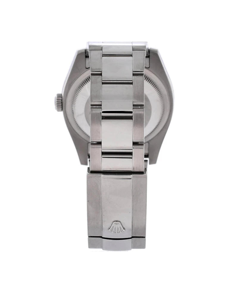 Pre-Owned Rolex Oyster Perpetual Datejust Automatic Watch in Stainless Steel and White Gold with Diamond Markers 36mm