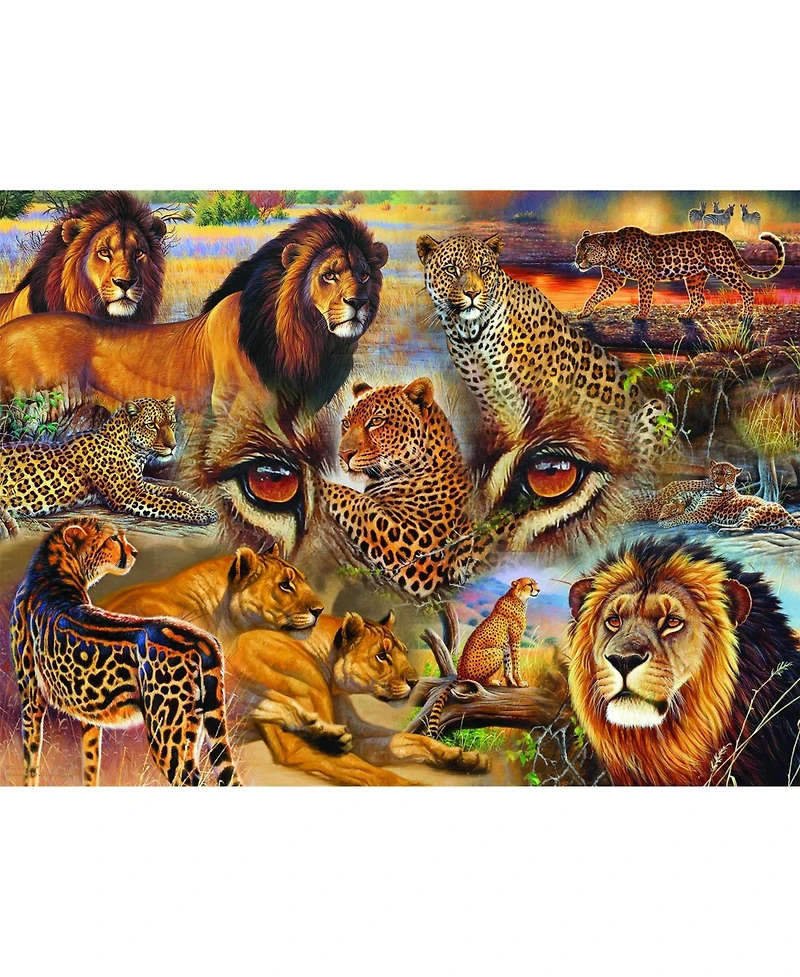 SunsOut Big Cats of the Plains 500 piece Jigsaw Puzzle for Adults