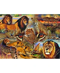 SunsOut Big Cats of the Plains 500 piece Jigsaw Puzzle for Adults