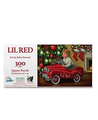 SunsOut Lil Red 300 piece Jigsaw Puzzle for Adults Christmas