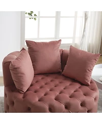 Streamdale Modern Accent Barrel Chair (Pink)