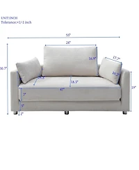 Streamdale Furniture Versatile Sofa Bed 3-in-1 Comfort for Sofa, Lounger, and Mattress