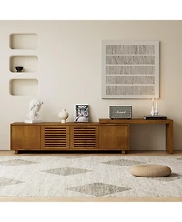 Streamdale Furniture Mid-Century Modern Tv Stand for 55"-75" TVs with Storage