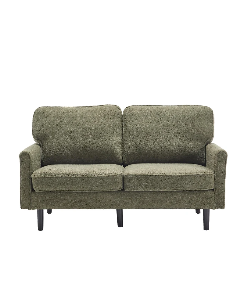 Streamdale Furniture Mid-Century Loveseat with Usb, Removable Cover