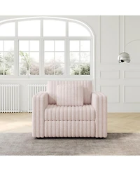 Streamdale Furniture Plush Modular Sofa Single - Light Pink
