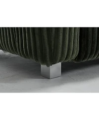 Streamdale Furniture 114" Corduroy Sofa with Ottoman