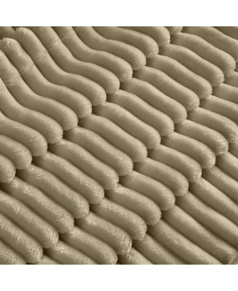 Streamdale Furniture L-Shaped Slipcovered Sectional Sofa Camel Corduroy