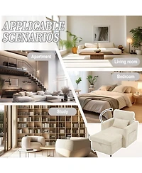 Streamdale Furniture Multifunctional Chenille Recliner Sofa with Storage & Phone Bracket