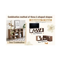 Streamdale Furniture Cube Tv Stand Media Center - Open Storage Bookcase Shelf