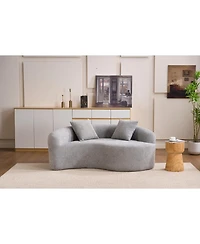 Streamdale Furniture Yin Yang Sofa- Dual Seat Chenille Loveseat - No Assembly
