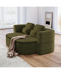 Streamdale 75" Foldable Sofa Bed with Blanket