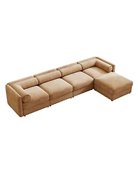 Streamdale Furniture Streamdale Modular Sectional Sofa, Storage, Cylindrical Backrest