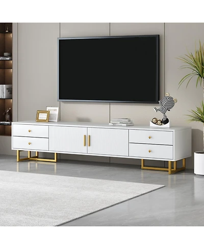 Streamdale Furniture Tv Stand for 65+ Inch Tv, Modern Entertainment Center with Storage