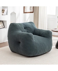 Streamdale Furniture Bean Bag Sofa Chair with Armrests, High-Density Foam, Comfy for Living Room/Bedroom