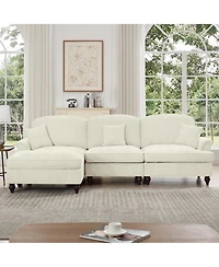 Streamdale Mid Century Modular Sectional Sofa with Ottoman