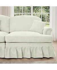 Streamdale Furniture Modular Sofa Set, Flared Arms, Removable Skirts, Beige White