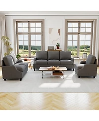 Streamdale Furniture 3-Piece Modern Living Room Sofa Set