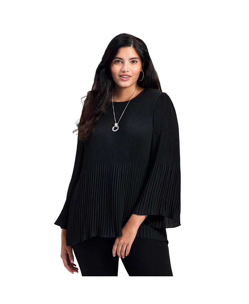 Avenue Women's Plus Jay Pleat Blouse