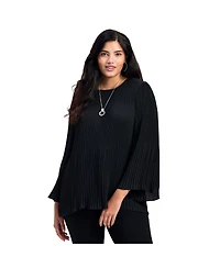 Avenue Women's Plus Jay Pleat Blouse