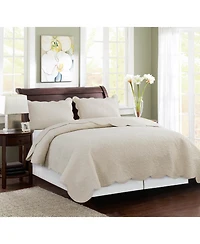 C&F Home Christiana Khaki King 3-Piece Cotton Bedding Quilt Set