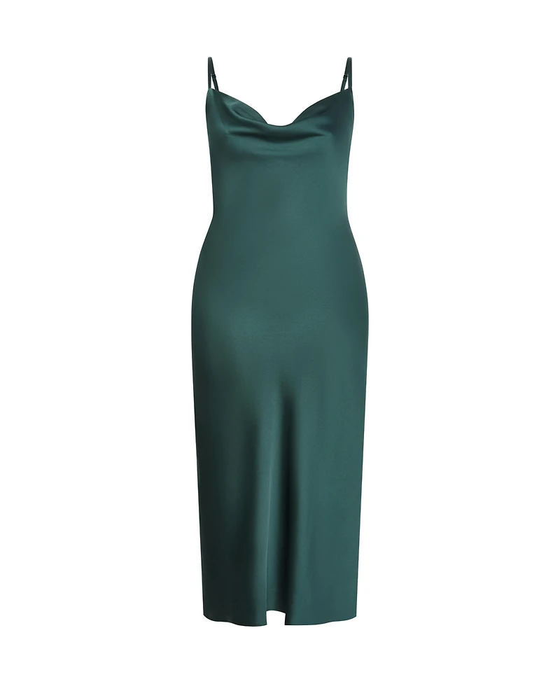 City Chic Plus Satin Slip Dress
