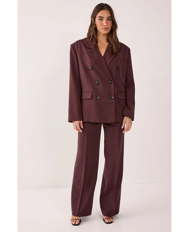 Nasty Gal Women's Double Breasted Oversized Blazer