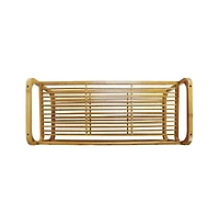 Oceanstar 2 Tier Bamboo Shoe Rack, Rounded