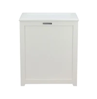Oceanstar Storage Laundry Hamper, White