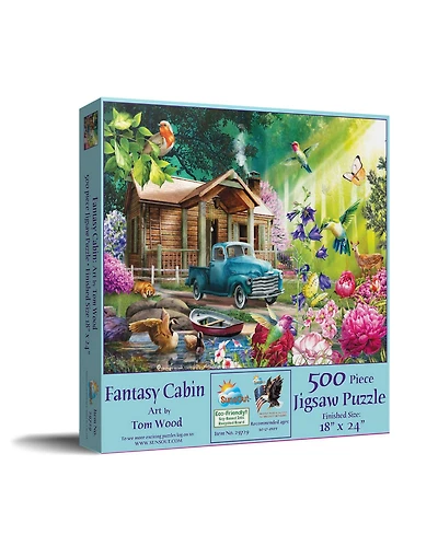 SunsOut Fantasy Cabin 500 piece Jigsaw Puzzle for Adults