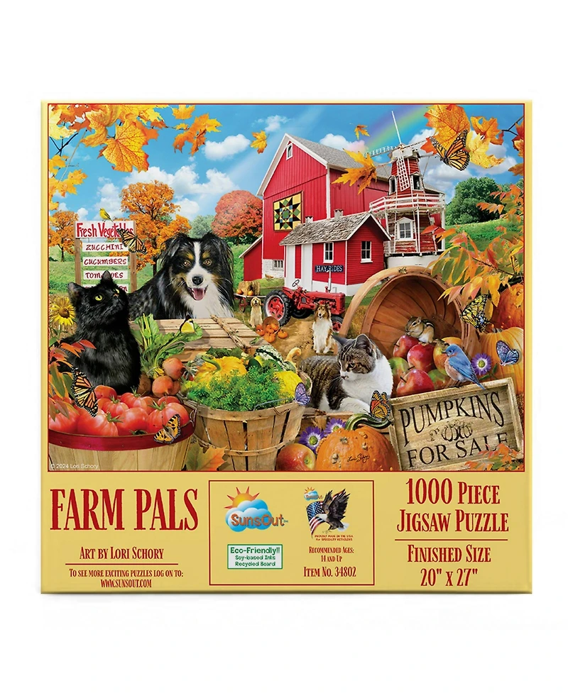 SunsOut Farm Pals 1000 piece Jigsaw Puzzle for Adults